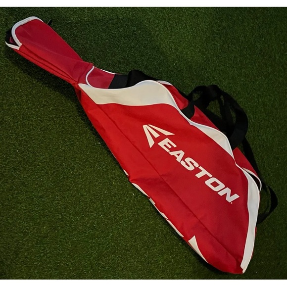 Easton Bags Easton Baseball Softball Bat Gear Bag Red White Fits 2 Bats 2 Compartments